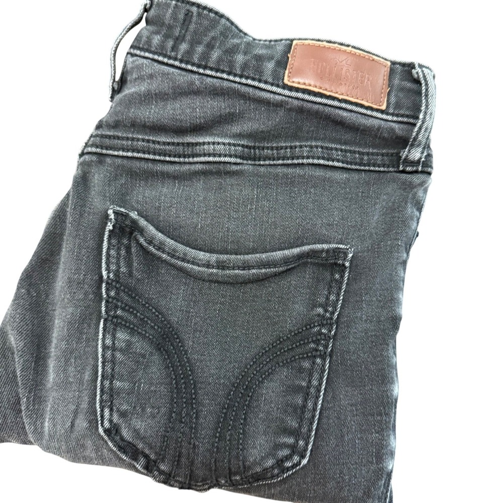 Hollister Ultra High-Rise Super Skinny Jeans W26 L30 Faded Black Classic Stretch